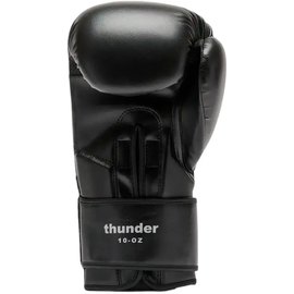 Боксерские перчатки Leone GN383 Thunder Black 16 ун. (GN383_Black_16oz), Вес: 16 унций, Цвет: Чёрный, изображение 3