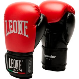 Боксерские перчатки Leone GN383 Thunder Red 10 ун. (GN383_Red_10oz), Вес: 10 унций, Цвет: Красный
