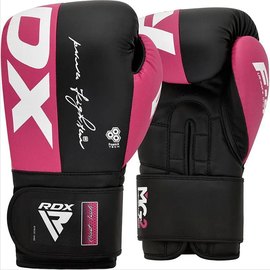 Боксерські рукавички RDX REX F4 Pink/Black 12 унц (BGR-F4P-12OZ), зображення 2