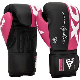 Боксерські рукавички RDX REX F4 Pink/Black 12 унц (BGR-F4P-12OZ)