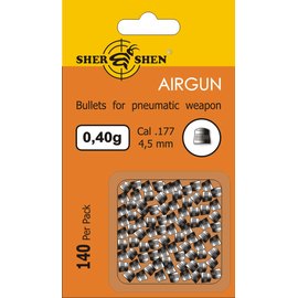 Свинцовые пульки Shershen 0,40г 140 шт
