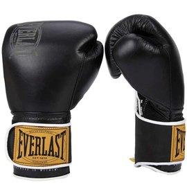 Боксерские перчатки Everlast 1910 Classic Training Gloves черный 16 унц (P00001713), Вес: 16 унций, Цвет: Чёрный, изображение 2