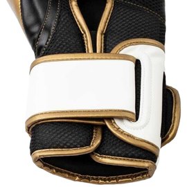 Боксерские перчатки Everlast PowerLock 2R Training Gloves белый/золотой 16 унц (P00003051), Вес: 16 унций, Цвет: Белый, изображение 4