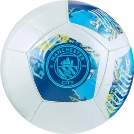 Мяч футбольный Puma MCFC FTBLNRGY Ball белый/синий size 5 (084546-75)