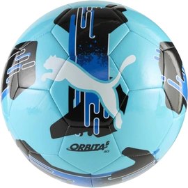 Мяч футбольный Puma Orbita 6 MS голубой size 4 (084335-12), Размер: 4