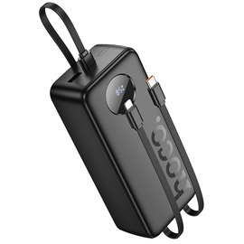 Повербанк HOCO Sabio J132B with 3 cables 30000 mAh 22.5W Black (6942007632614), Ємність: 30 000 mAh, Колір: Чорний