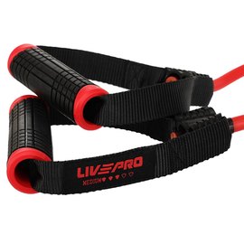 Еспандер LiveUp Tonning Tube Pro 1200х11х5 мм Чорний/Червоний (LP8405-H), Навантаження: 13.6 кг, зображення 2