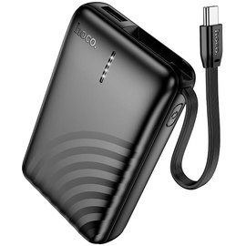 Повербанк HOCO Strong  J134A with Cable USB-C 10000 mAh Black (6942007641586)