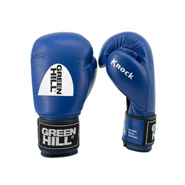 Боксерские перчатки Green Hill Knock 12 унц синие KBK-2105, Вес: 12 унций, Цвет: Синий, изображение 2