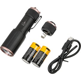 Тактический фонарь Sig Optics FOXTROT-EDC Compact Rechargeable Handheld Rose Edition (SOFEC0RS), Цвет: Чёрный/Розовый, изображение 5