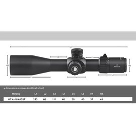 Оптический прицел Discovery Optics HT 4-16X40 SF FFP (30 мм, без подсветки) 221025, изображение 5