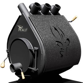 Печь-булерьян Rud Pyrotron Кантри тип П-01 с черной обшивкой, Цвет декоративной накладки: Чёрный
