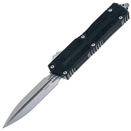 Автоматичний викидний ніж Microtech Scarab II GEN III Double Edge Stonewash Black (1280-10)