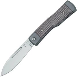 Джентльменский нож Fox Gunstock M390 Bison Micarta Titanium Black (FX-558 BI)