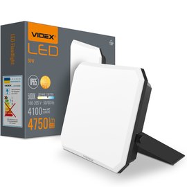 LED прожектор Videx F3 50W 5000K 220V Black (VLE-F3-0505), изображение 2