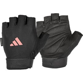 Рукавички для фітнесу Adidas Essential Adjustable Gloves чорний/рожевий M (ADGB-12444-NL), Розмір: M, Колір: Чорний/Рожевий