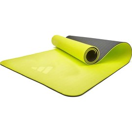 Килимок для йоги Adidas Double Sided Yoga Mat жовтий/сірий 176х61х0.6 см (ADYG-10400BLY-NL), Колір: Жовтий/Сірий