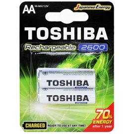 Аккумуляторная батарейка Toshiba AA 2600 mAh 2 шт (TNH-6GAE)