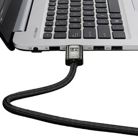 Кабель Baseus High Definition Series HDMI 8K to HDMI 8k Adapter Cable (Zinc alloy) 1m черный (000009727), изображение 4