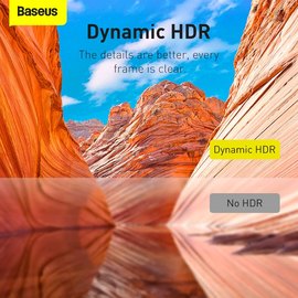 Кабель Baseus High Definition Series HDMI 8K to HDMI 8k Adapter Cable (Zinc alloy) 1m черный (000009727), изображение 6