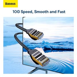 Кабель Baseus high Speed Seven types of RJ45 10gigabit network cable (round cable) 20m черный (000009744), изображение 6