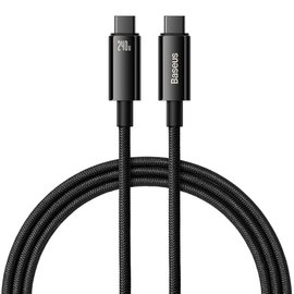 Кабель Baseus Tungsten Gold Fast Charging Data Cable Type-C to Type-C 240W, PD3.1, 1m черный (000010874)