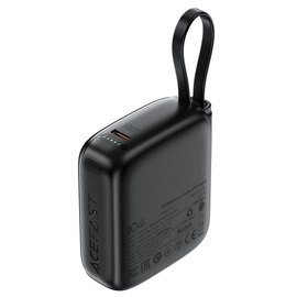 Повербанк Acefast M15 with cable PD20W 10000 mAh Black (6974316283973), изображение 4