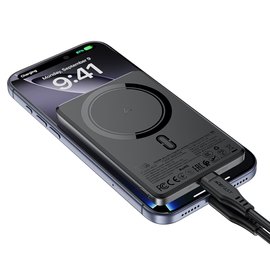 Повербанк AceFast M8 5000 mAh Ultra-thing Magnetic PD18W Black, изображение 4