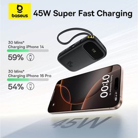 Повербанк Baseus EnerFill FC31 QPow 3 10000 mAh 45W Black (P10082102123-0), изображение 5