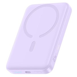 Повербанк Baseus EnerFill FM11 10000 mAh 22.5W Ultra-Mini Magnetic Purple (P1008210E513-00), Цвет : Фиолетовый