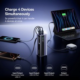 Повербанк Baseus EnerGeek GP11 20000 mAh 145W Grey (E0027B01), изображение 5