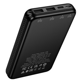 Повербанк HOCO Honey J165 10000 mAh Black, Ёмкость: 10 000 mAh, изображение 4