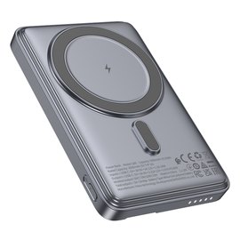 Повербанк HOCO Title Q46 5000 mAh PD20W з кардхолдером Grey, зображення 2