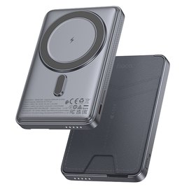 Повербанк HOCO Title Q46 5000 mAh PD20W з кардхолдером Grey