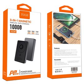 Повербанк WUW TUGII Y02W 10000 mAh PD20W+15W Black, изображение 6