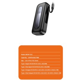 Повербанк WUW Y151 10000 mAh 22.5W Black, изображение 3