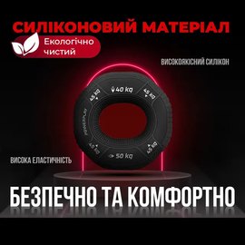 Еспандер кистьовий PowerPlay 4331 Hand Grip Hard 50-55-60 кг Темно-синій (PP_4331_Navy_(50-55-60)), зображення 2