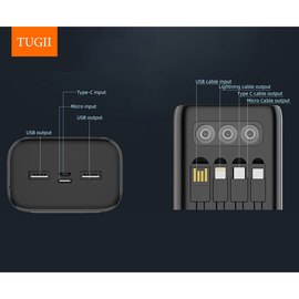 Повербанк WUW TUGII Y11 10000 mAh 2.1A Black, изображение 6
