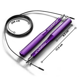 Скакалка скоростная PowerPlay 4207 Elite Jump Rope на подшипниках 3 м Фиолетовая (PP_4207_Purple), Цвет: Фиолетовый, изображение 4