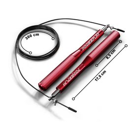 Скакалка скоростная PowerPlay 4207 Elite Jump Rope на подшипниках 3 м Красная (PP_4207_Red), Цвет: Красный, изображение 4