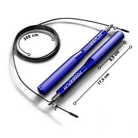 Скакалка скоростная PowerPlay 4207 Elite Jump Rope на подшипниках 3 м Синяя (PP_4207_Blue), Цвет: Синий, изображение 4