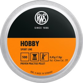 Свинцовые пули RWS Hobby 4.5 мм, 0.45 г, 500 шт/уп (2136406)