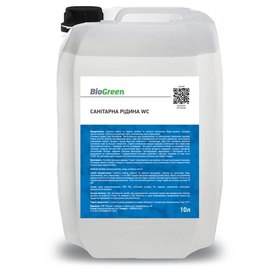 Рідина для біотуалету BioGreen WC для нижнього бака 10 л (10605538), Вага: 10 кг