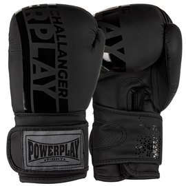 Боксерські рукавички PowerPlay 3086 Matt Challenger Чорні 10 ун (PP_3086_10oz_Black), Вага: 10 унцій, Колір: Чорний