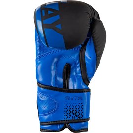 Боксерські рукавички PowerPlay 3086 Matt Challenger Чорний/Синій 12 ун (PP_3086_12oz_Bl/Navy), Вага: 12 унцій, Колір: Чорний/Синій, зображення 3