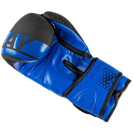 Боксерські рукавички PowerPlay 3086 Matt Challenger Чорний/Синій 14 ун (PP_3086_14oz_Bl/Navy), Вага: 14 унцій, Колір: Чорний/Синій, зображення 5