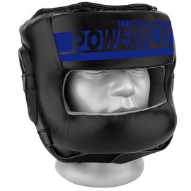 Боксерський шлем PowerPlay 3067 Challanger с бампером PU + Amara Темно-синий XL (PP_3067_XL_Navy)