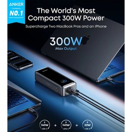 Повербанк Anker Prime 26000 mAh 300W PD Black (A110AH11), зображення 2
