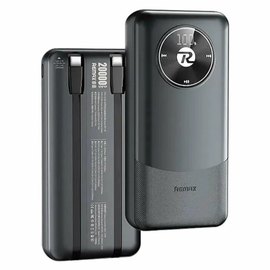 Повербанк Remax RPP-38 20000 mAh PD20W+22.5W (with cable Type-C+Lightning) Black