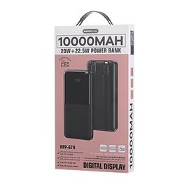 Повербанк Remax RPP-679 Cynlle 10000 mAh PD20W+Q.C22.5W (with cable Type-C+Lightning) Black, изображение 4